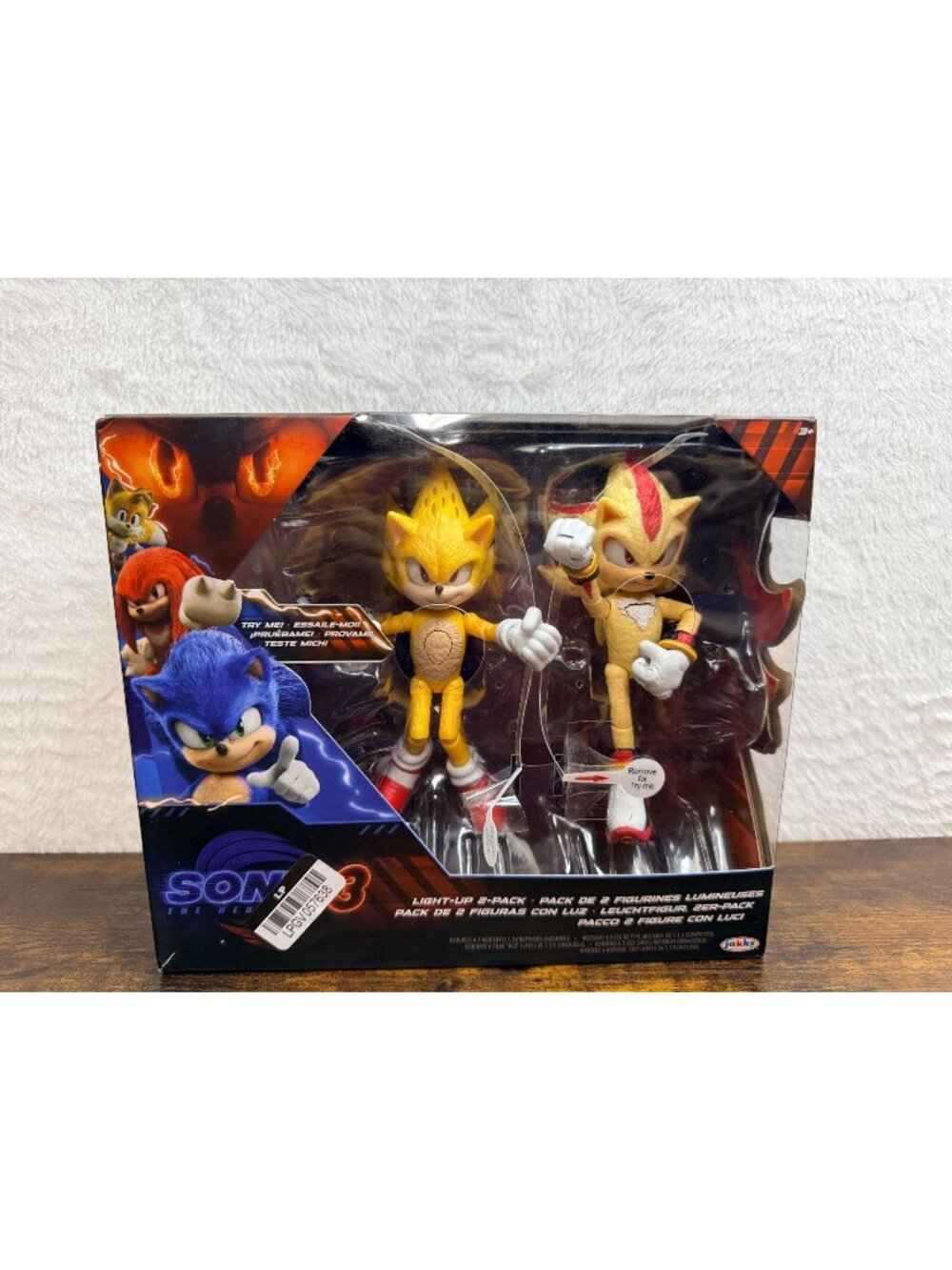 Sonic The Hedgehog 3 Super Sonic & Super Shadow Light-Up 2-Pack missing piece